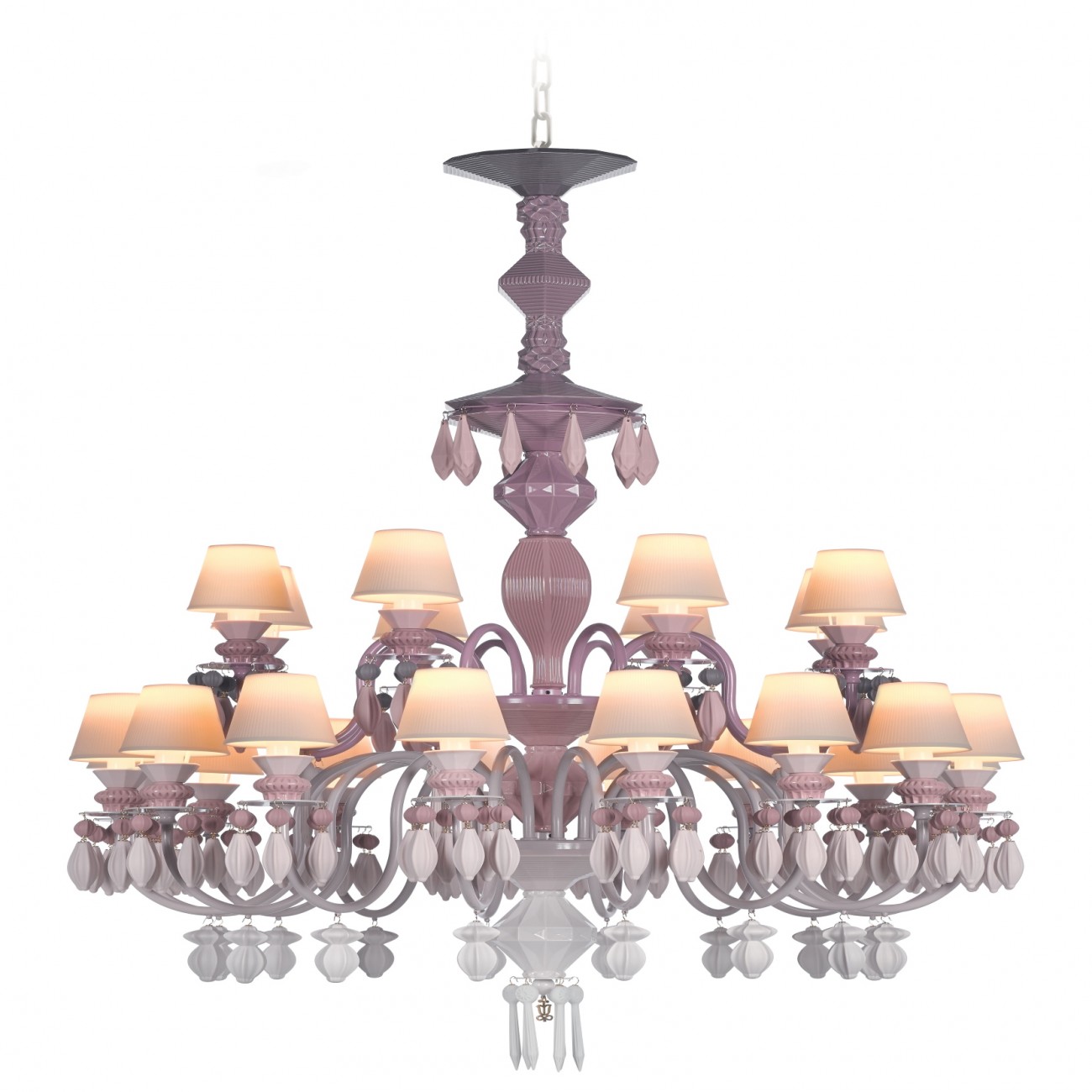 Lladró Belle De Nuit 24 Luci Chandelier