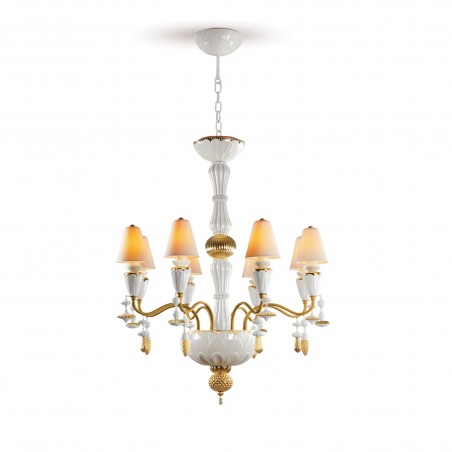 Lladró Ivy and Seed 8 Lights Chandelier