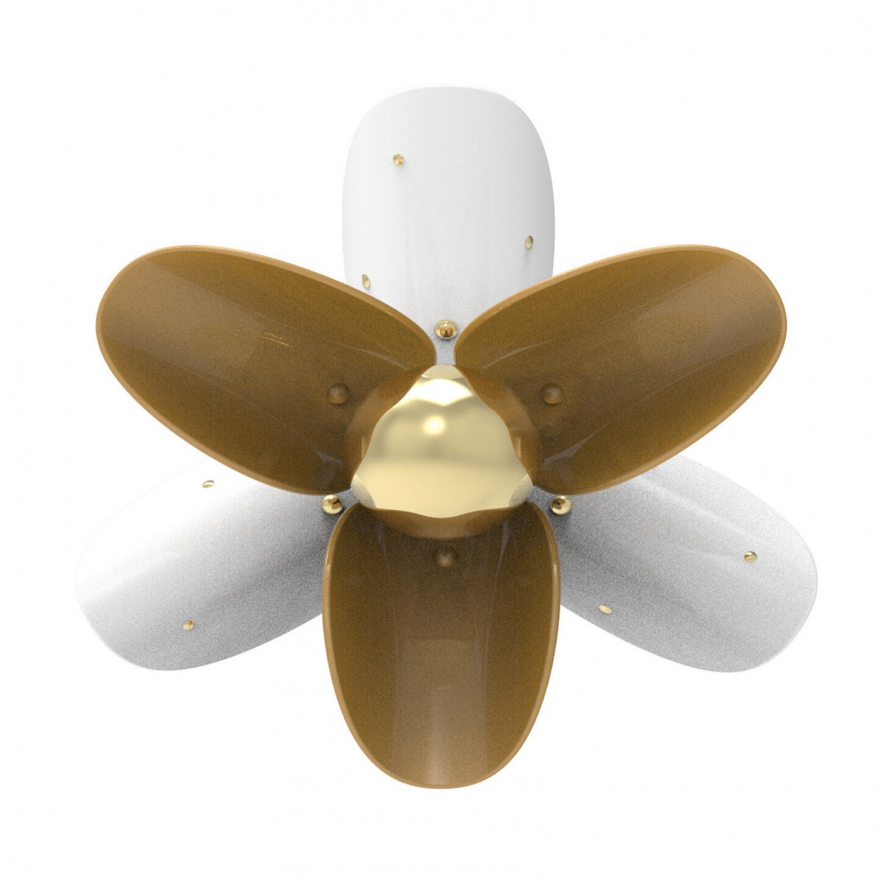 Lladró Blossom Wall Sconce White and gold
