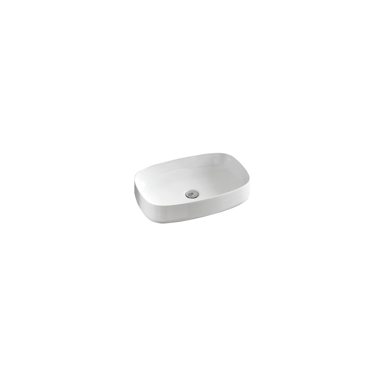 Lineabeta Acquaio Lavabo Ovale da Appoggio 38x59x13 cm