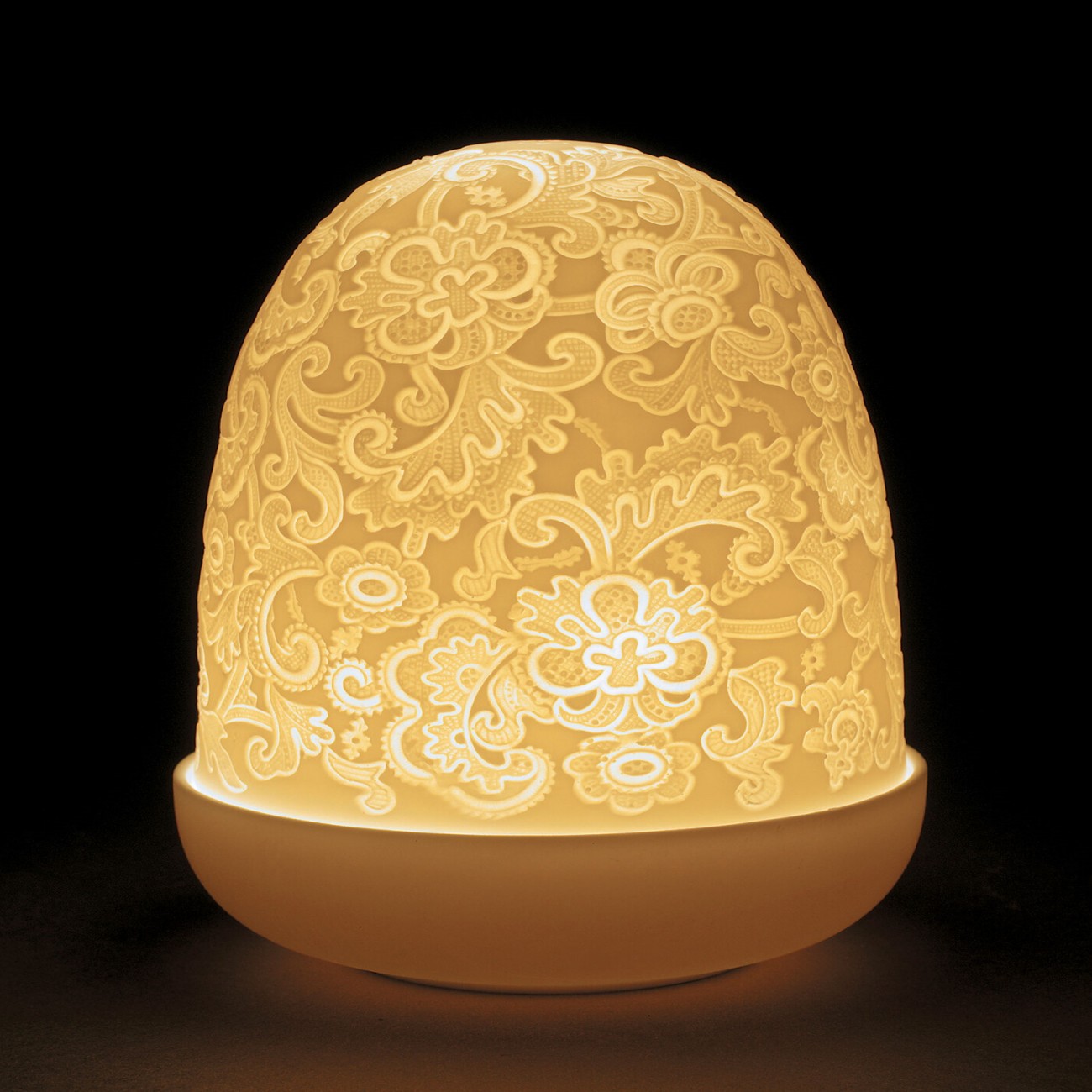Lladró Lace Dome Lampada da tavolo