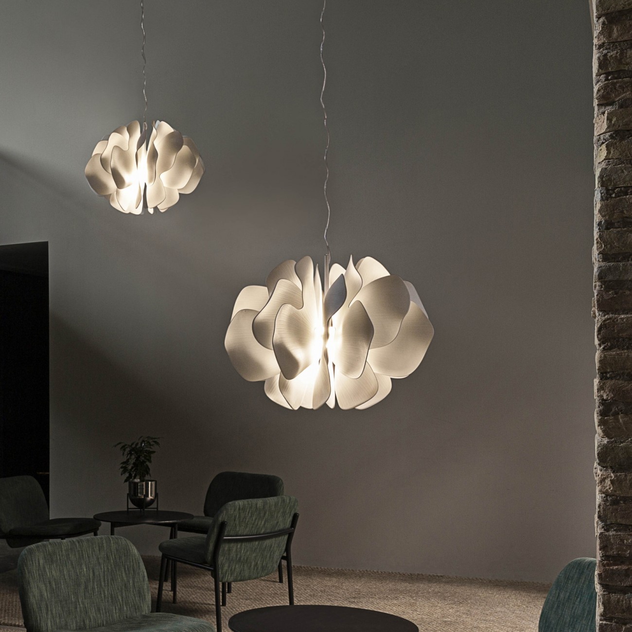 Lladró Nightbloom Lampada a sospensione