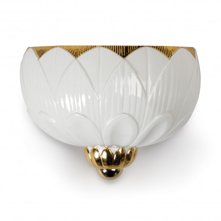 Lladró Ivy & Seed Bianco e oro Applique