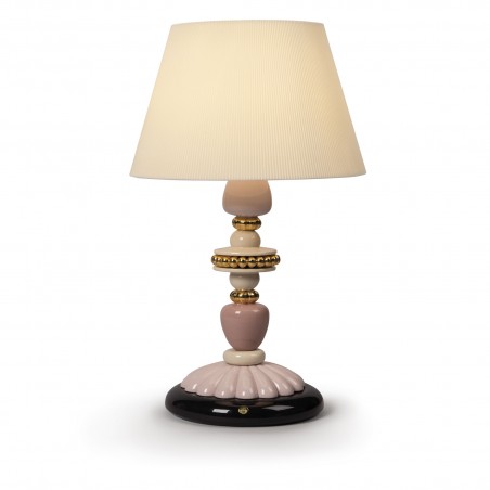 Lladró Firefly Pink and gold table lamp