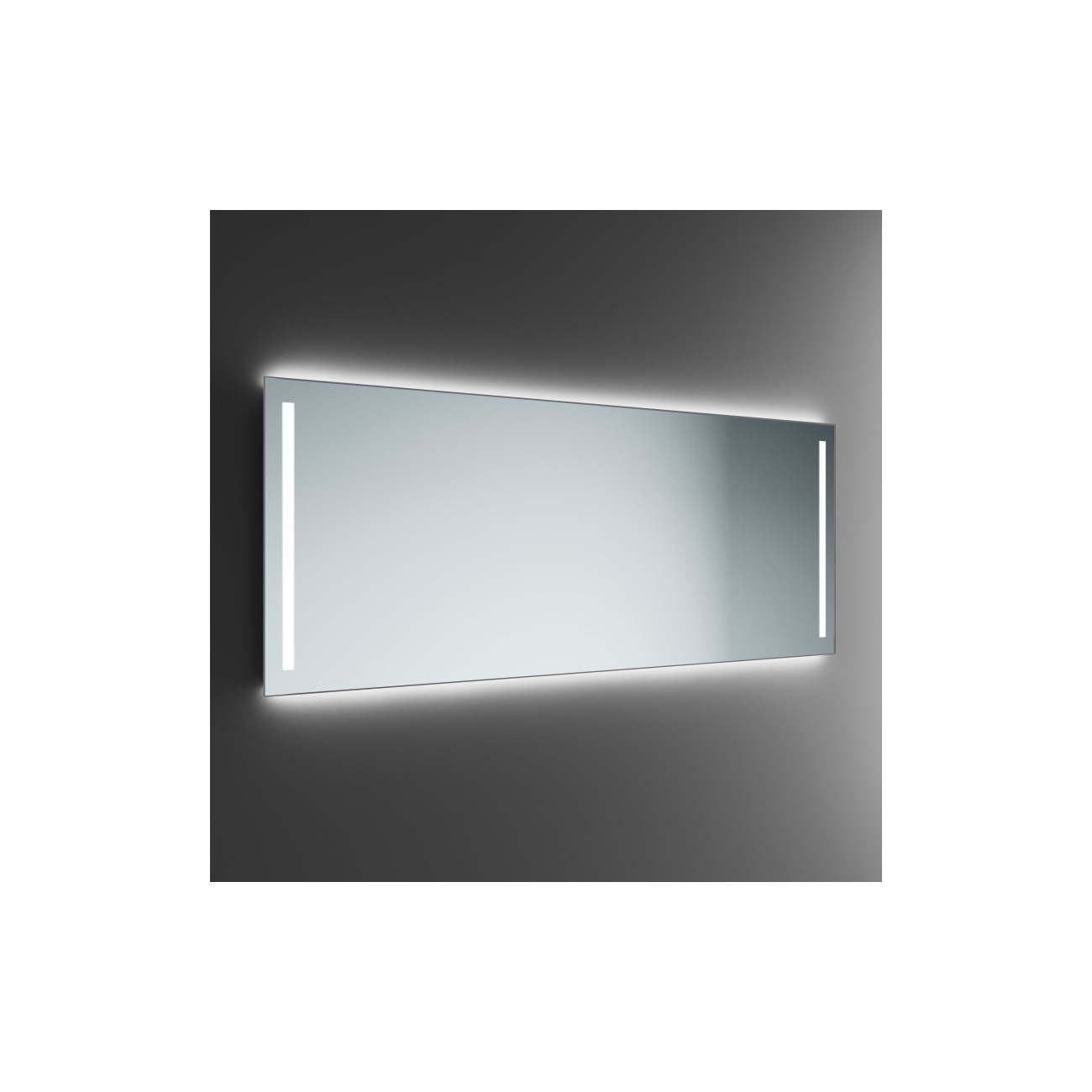 Lineabeta Speci Miroir avec lumière frontal et d'ambiant supérieur/inférieur