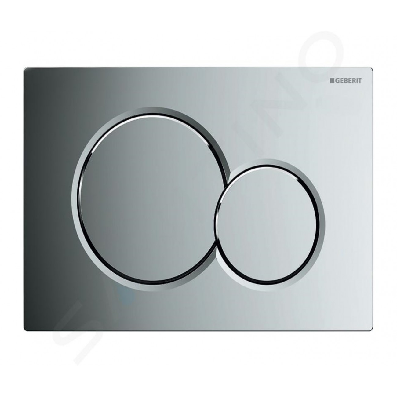 Plaque de déclenchement Geberit Sigma01 chromé brillant
