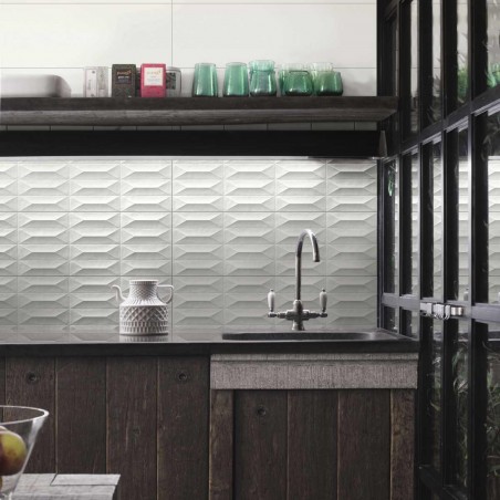 Ragno Tempera Bianco Struttura Trape 3D