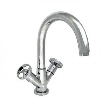 Officina Nicolazzi Arena Basin single-hole mixer with swivel spout