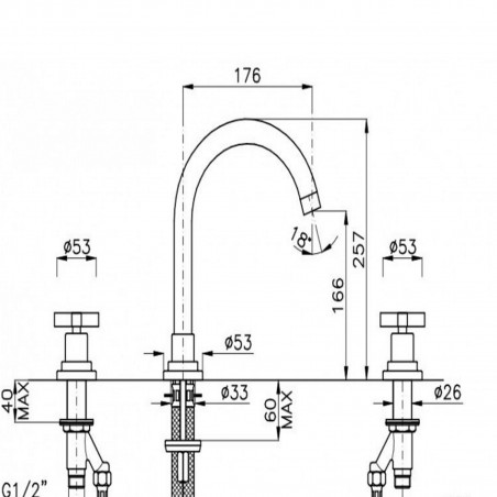 Officina Nicolazzi Monte Croce, Battery washbasin automatic discharge