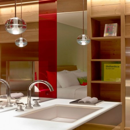 Officina Nicolazzi Monte Croce, Batterie de lavabo déchargée automatique