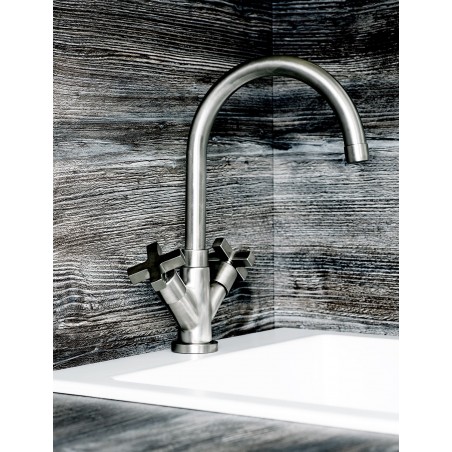 Officina Nicolazzi Monte Croce, Single hole automatic drain basin, swivel barrel