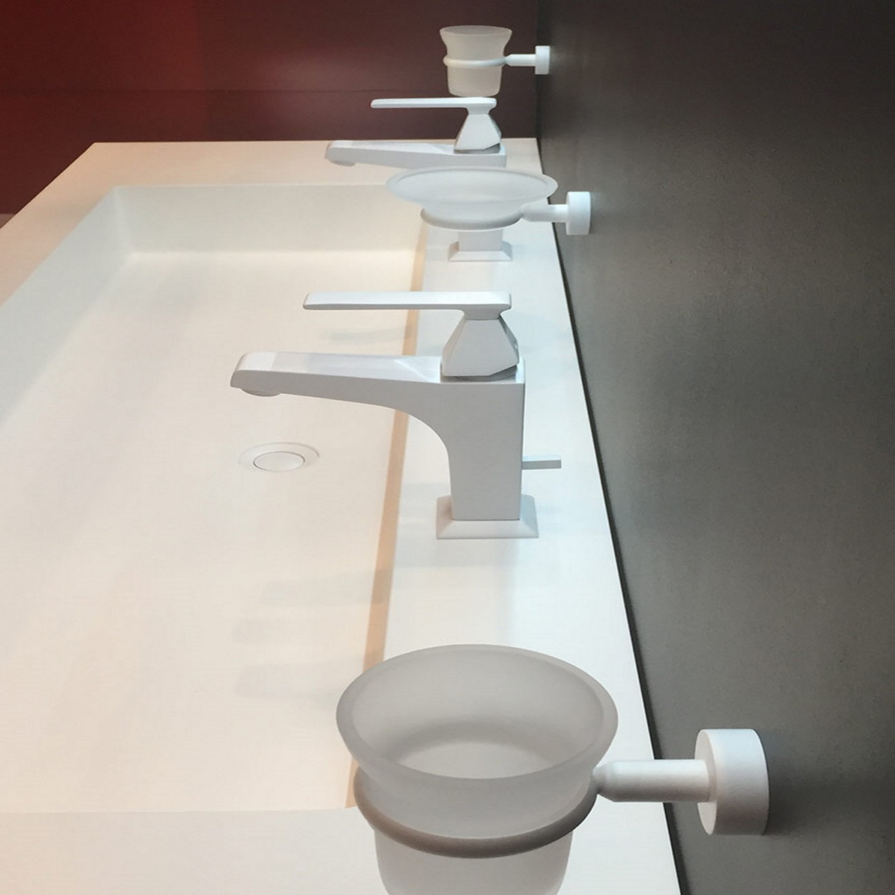 Officina Nicolazzi Monocomando Vincent, Single lever for washbasin with automatic drain