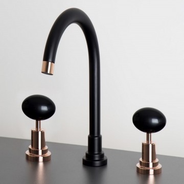 Officina Nicolazzi Cristallo di Rocca Moderno, Batterie de lavabo à vidange automatique