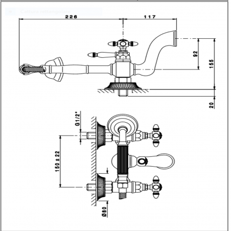 Officina Nicolazzi Impero, Outdoor bathtub with shower unit
