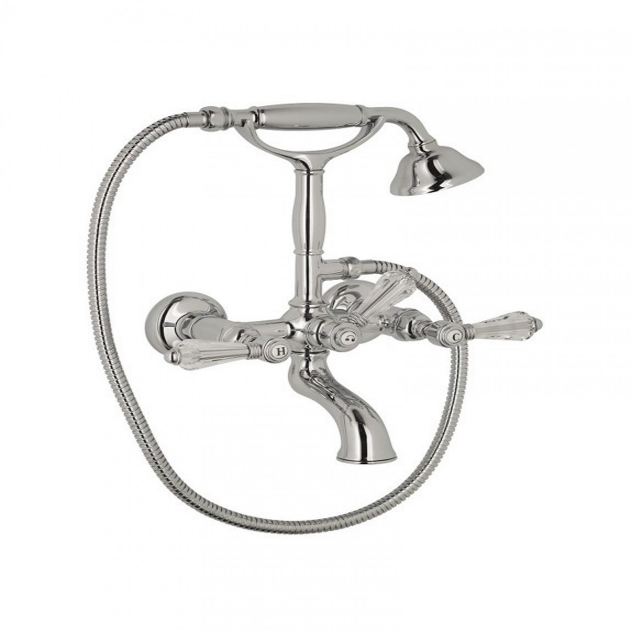 Officina Nicolazzi Half Dome Crystal Liberty, Gruppo vasca esterno con doccia