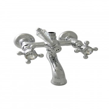 Officina Nicolazzi Half Dome Cristal Liberty, Gruppo vasca esterno con colonna doccia