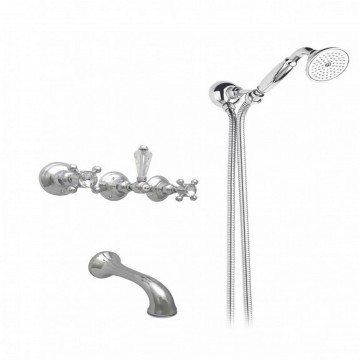 Officina Nicolazzi Half Dome Crystal Liberty, Wall mounted built-in tank unit