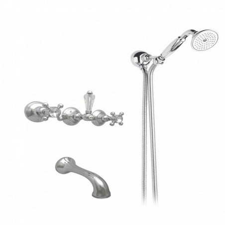 Officina Nicolazzi Half Dome Crystal Liberty, Wall mounted built-in tank unit