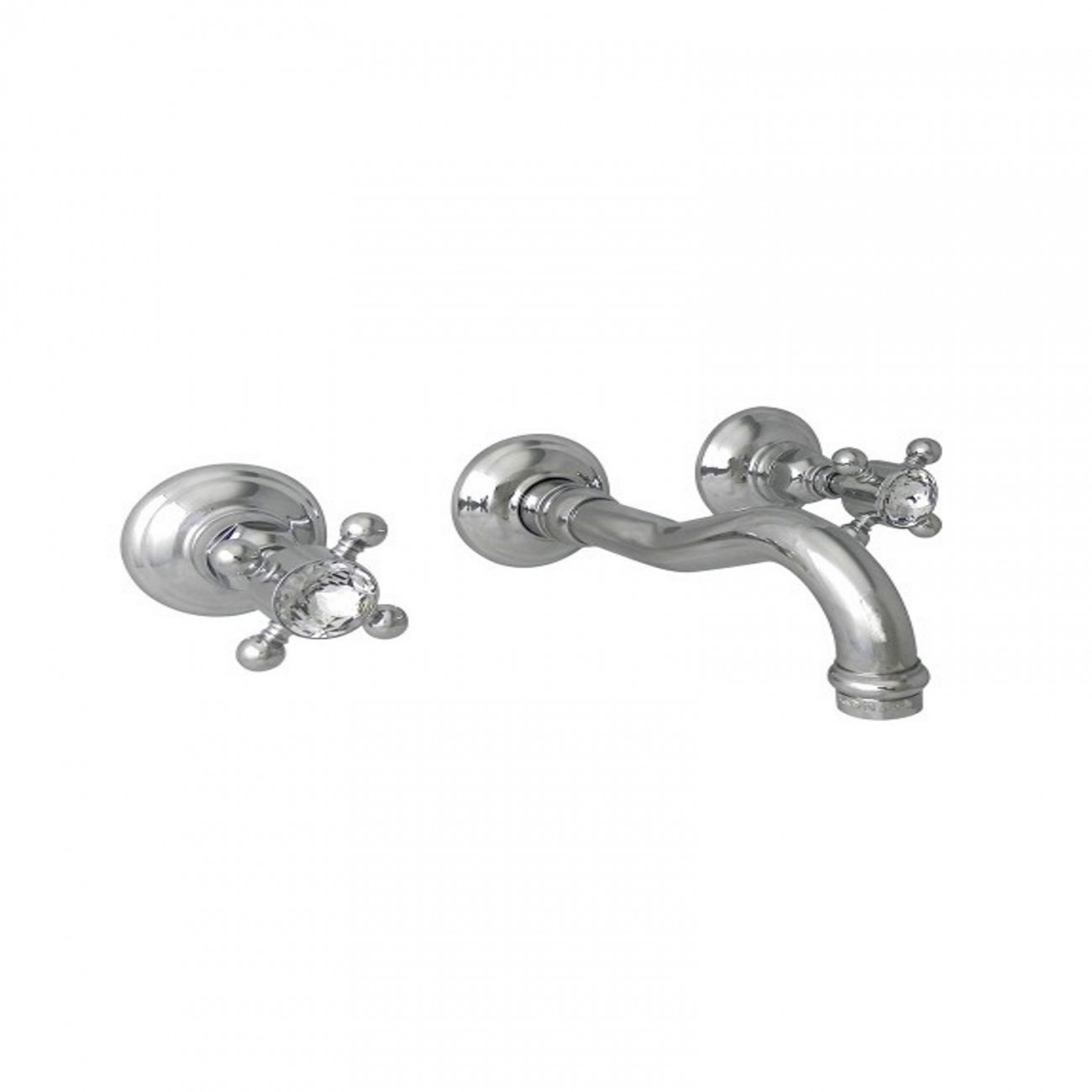 Officina Nicolazzi Half Dome Crystal Liberty, Battery washbasin wall mounted