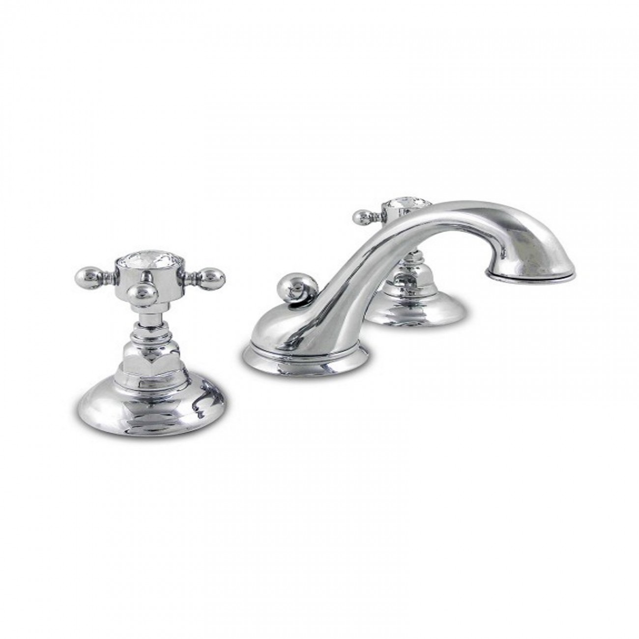 Officina Nicolazzi Half Dome Crystal Liberty, Batteria lavabo scarico automatico