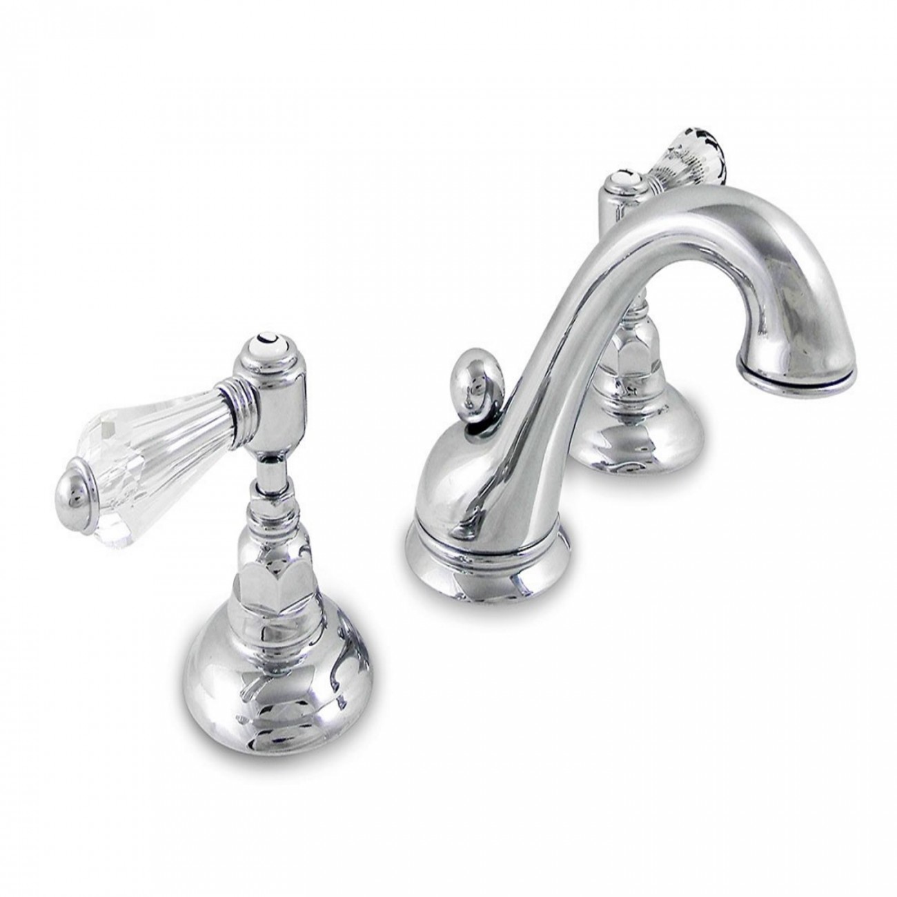 Officina Nicolazzi Half Dome Crystal Liberty, Batteria lavabo scarico automatico