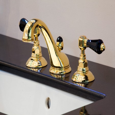 Officina Nicolazzi Half Dome Crystal Liberty, Batteria lavabo scarico automatico