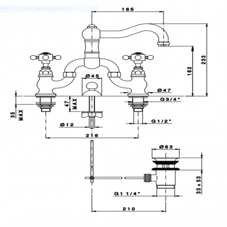 Officina Nicolazzi Half Dome Crystal Liberty, Gruppo a ponte