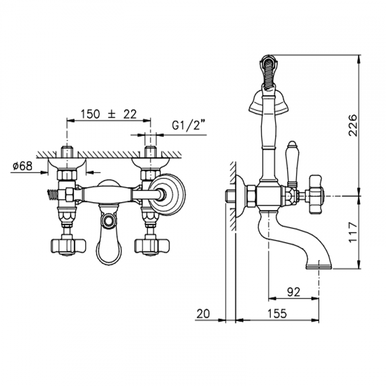 Officina Nicolazzi Tradizionale, Outdoor bathtub with shower unit