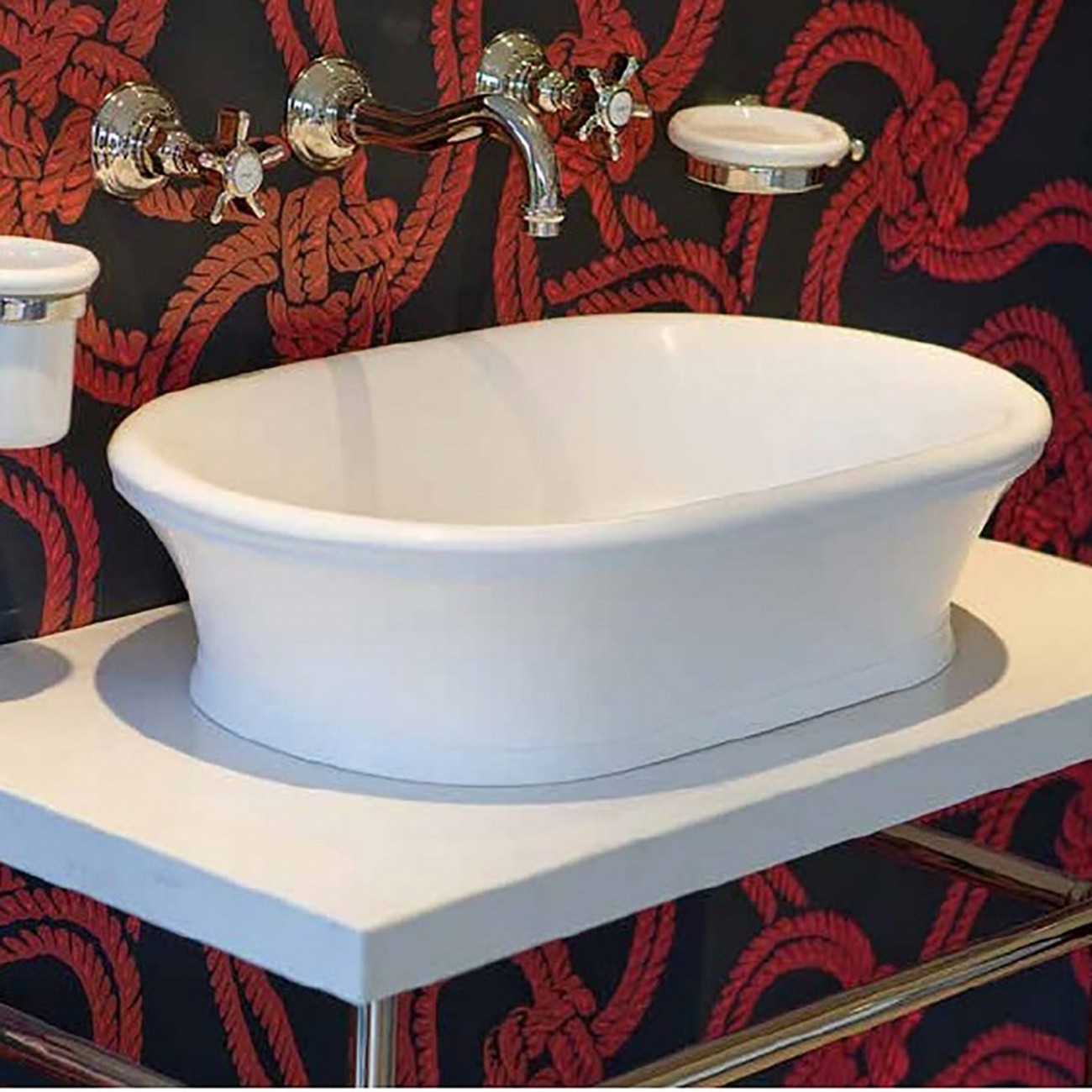 Officina Nicolazzi Tradizionale, Battery washbasin wall mounted