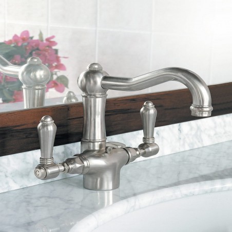 Officina Nicolazzi Tradizionale, Monoforo lavabo scarico automatico, canna girevole