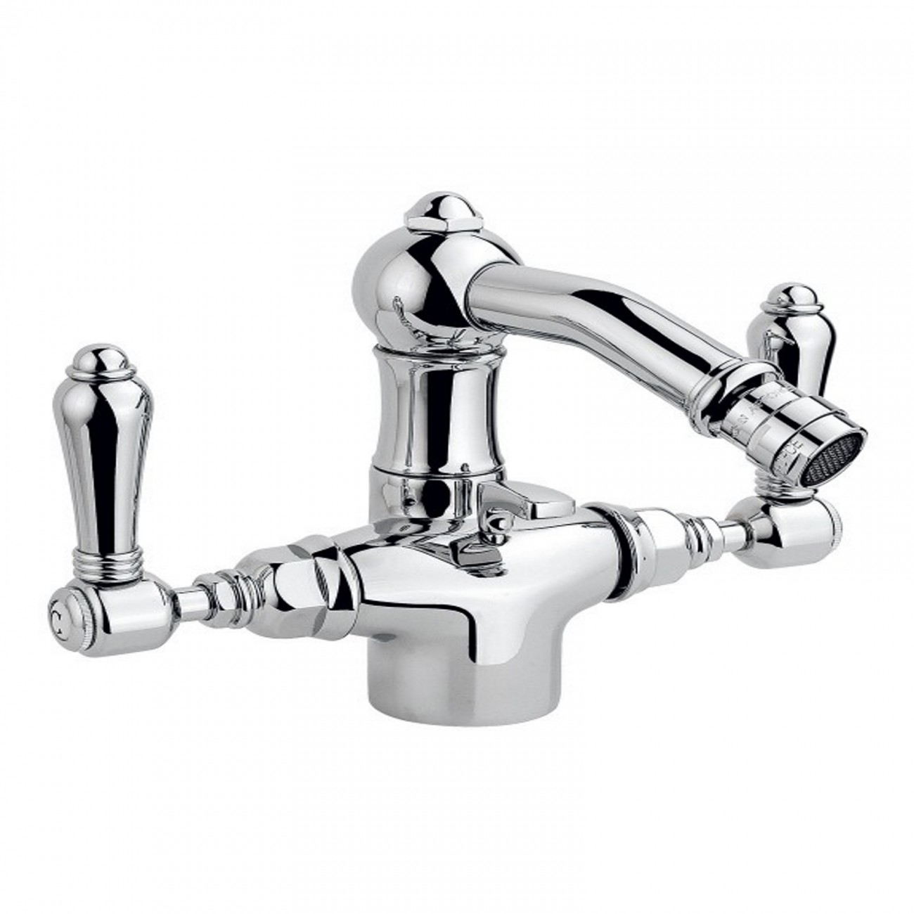 Officina Nicolazzi Tradizionali,  Monoforo lavabo scarico automatico, canna girevole