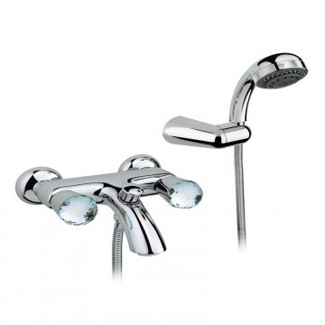 Officina Nicolazzi Cristallo, Bathtub group with outdoor shower duplex