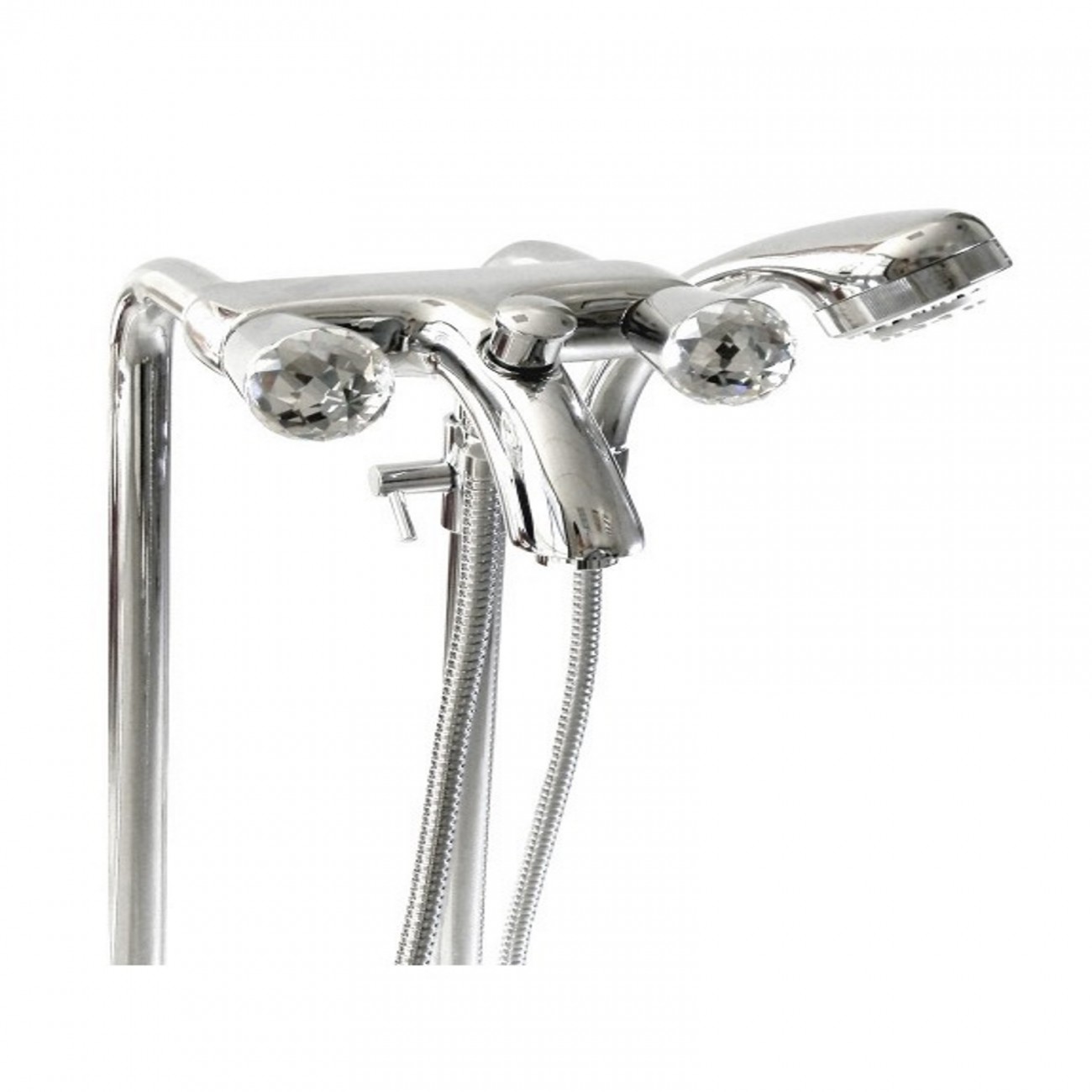 Officina Nicolazzi Cristallo, Bathtub group with outdoor shower duplex