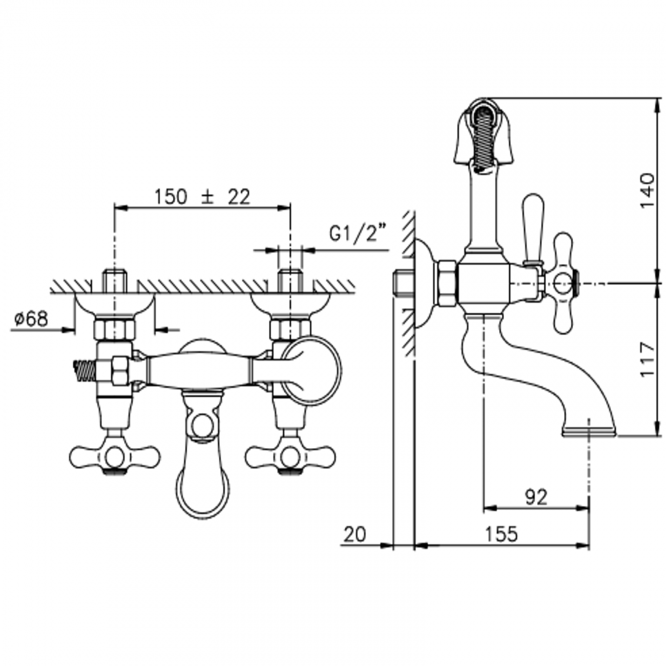 Officina Nicolazzi Nuova Brenta, Gruppo vasca esterno con doccia