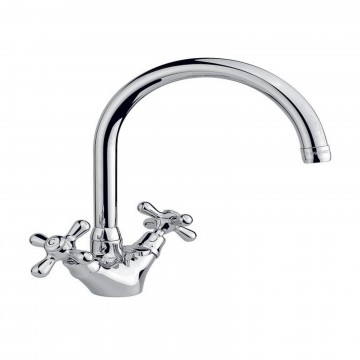 Officina Nicolazzi Nuova Brenta, Single hole automatic drain basin, swivel barrel