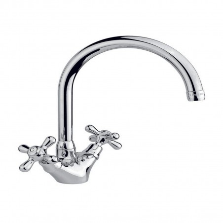 Officina Nicolazzi Nuova Brenta, Single hole automatic drain basin, swivel barrel