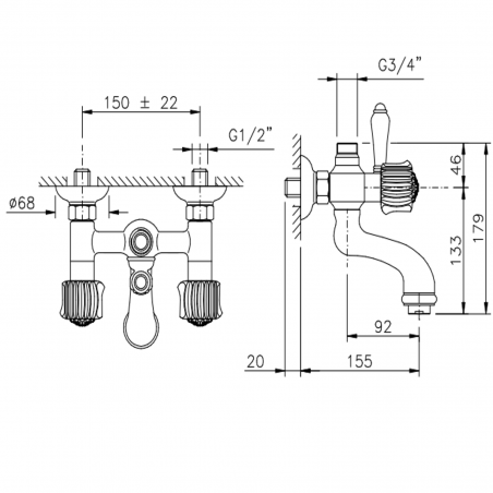Officina Nicolazzi Onice, Outdoor bathtub group for shower column