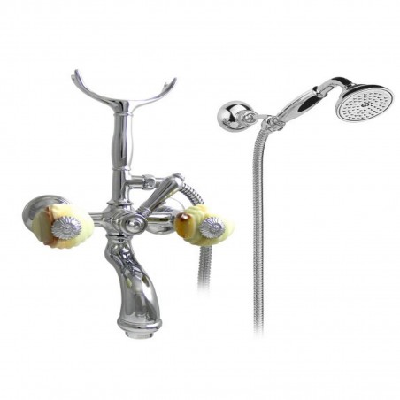 Officina Nicolazzi Onice, Bathtub group with outdoor shower duplex