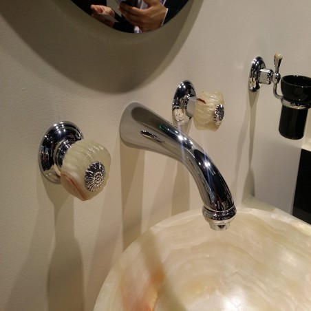 Officina Nicolazzi Onice, Batteria lavabo a parete