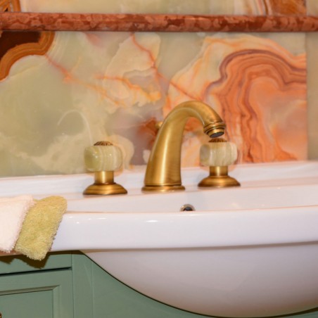 Officina Nicolazzi Onice, Batteria lavabo scarico automatico