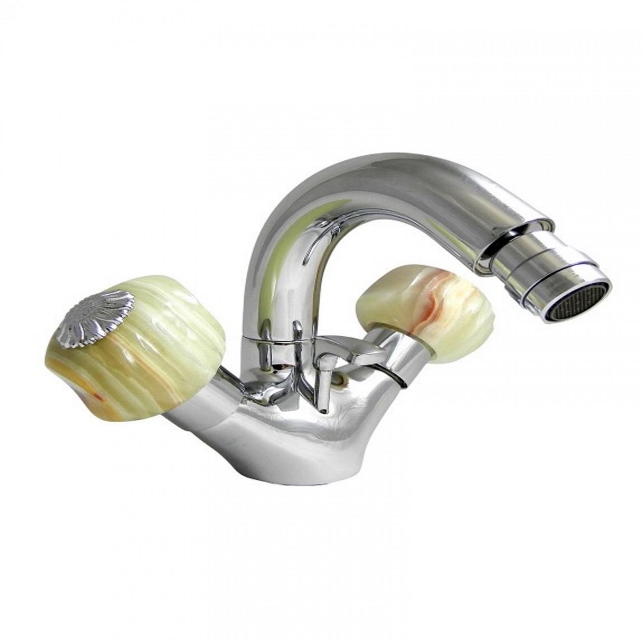Officina Nicolazzi Onice, Monohole bidet automatic drain, swivel barrel