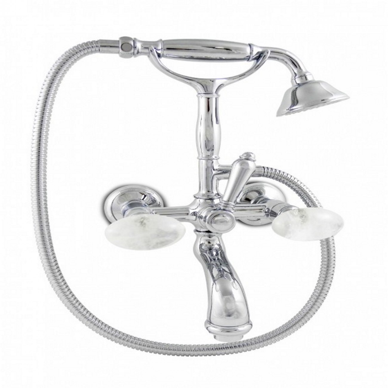 Officina Nicolazzi Cristallo di Rocca, Outdoor bathtub with shower unit