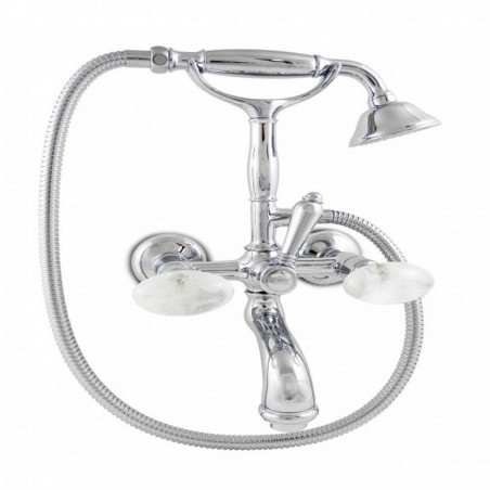 Officina Nicolazzi Cristallo di Rocca, Outdoor bathtub with shower unit