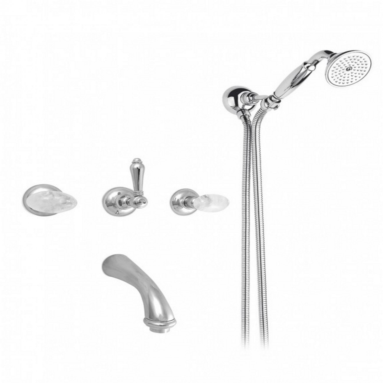 Officina Nicolazzi Cristallo di Rocca, Gruppo vasca incasso erogazione a parete