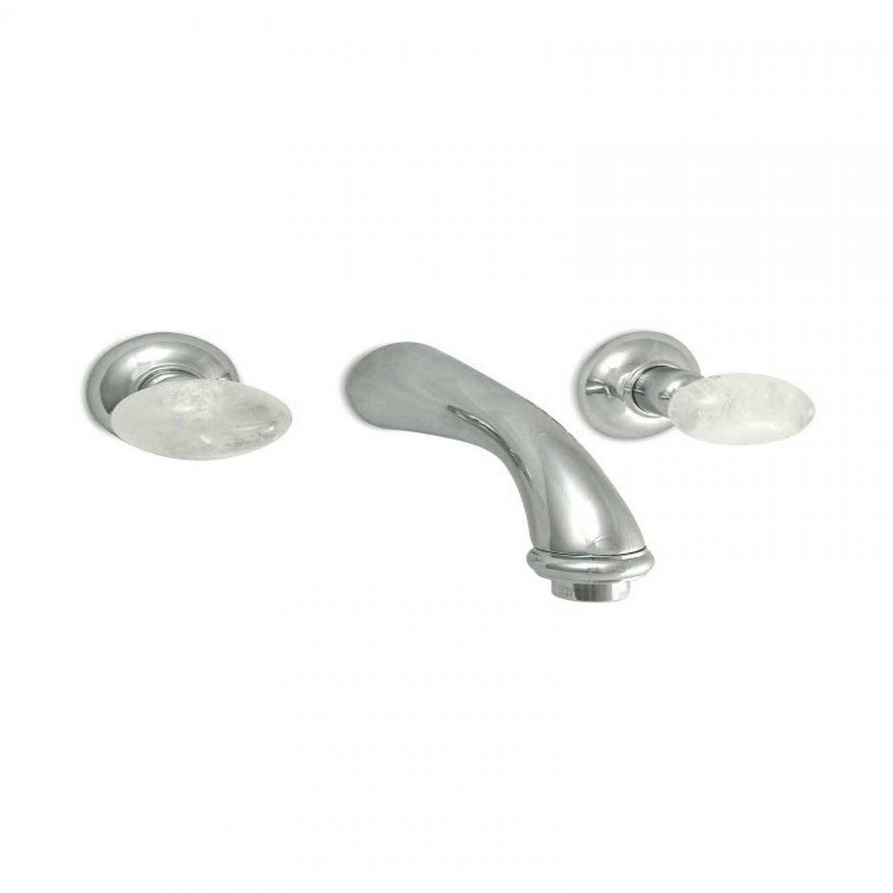 Officina Nicolazzi Cristallo di Rocca, Battery washbasin wall mounted