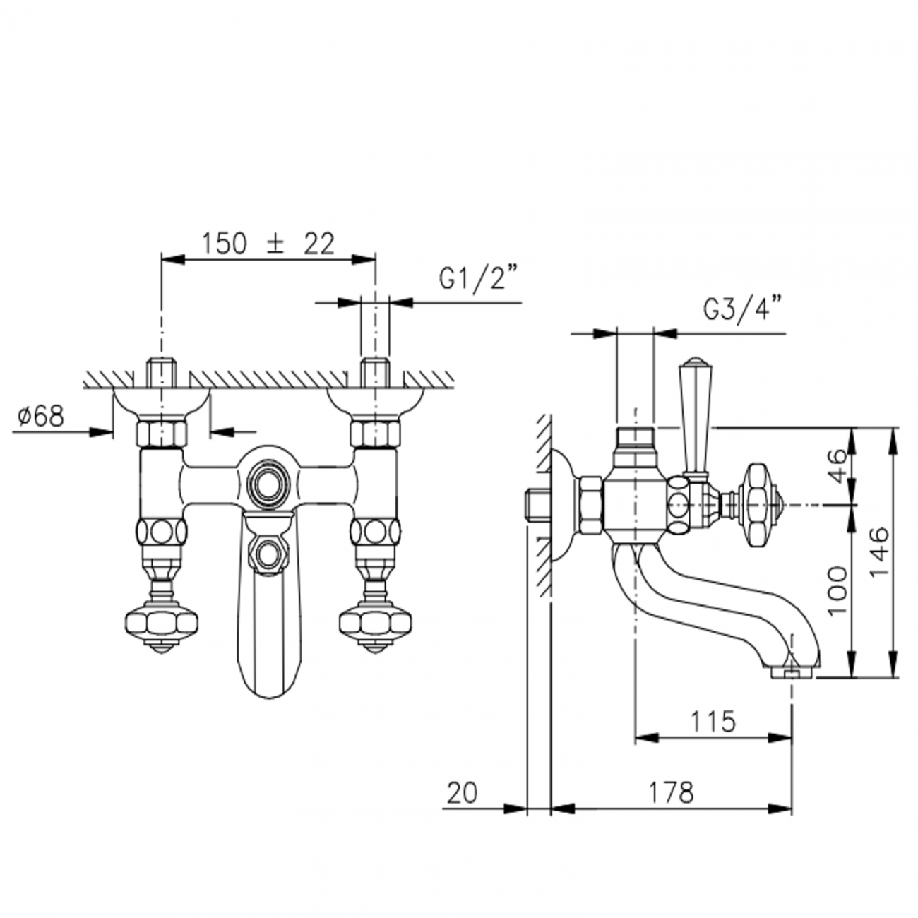 Officina Nicolazzi Teide Chic, Outdoor bathtub group for shower column