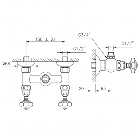 Officina Nicolazzi Teide Chic, Gruppo doccia esterno (senza flex e doccia)