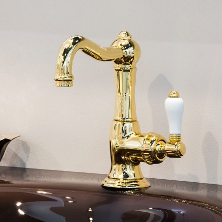 Officina Nicolazzi Monocomando Classico, Single lever for washbasin with automatic drain