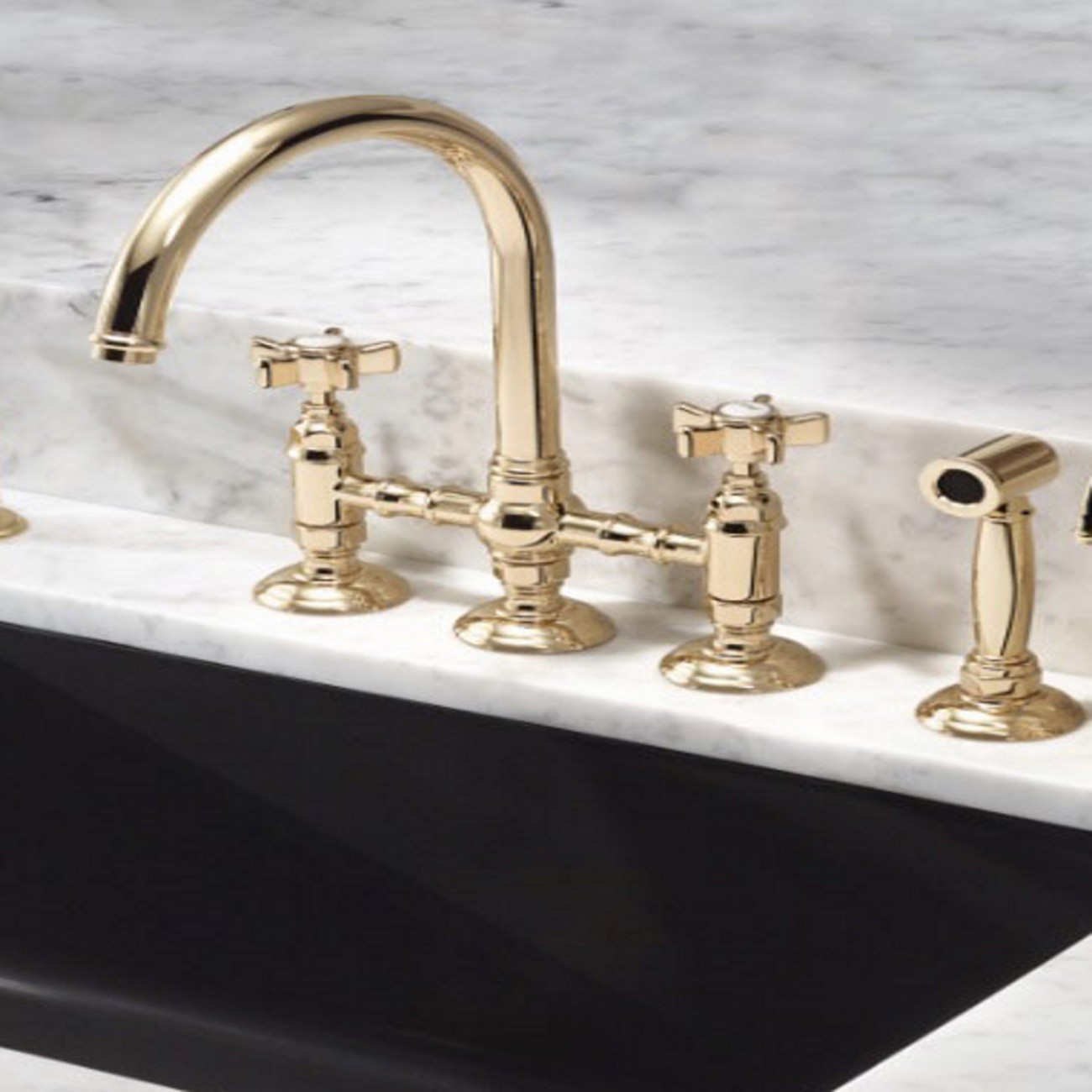 Officina Nicolazzi Dames Anglaises, Group sink swivel rod c/ removable shower