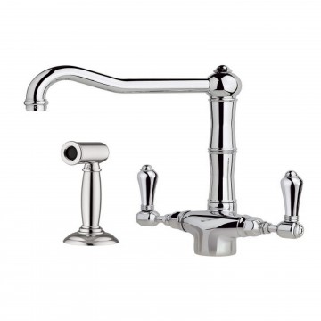 Officina Nicolazzi El Capitan, Single hole sink, swivel barrel, pull-out shower
